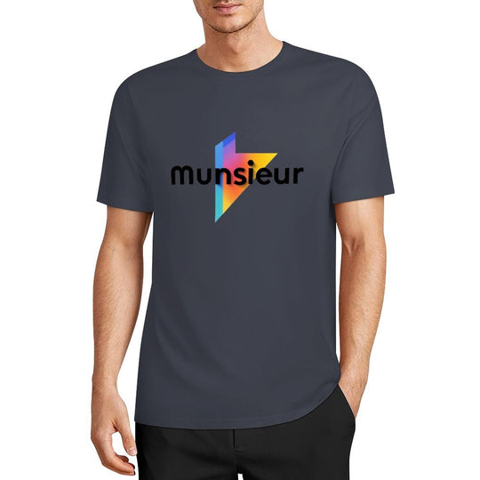 Cool Munsieur graphic Tee Cotton Men's breathable
