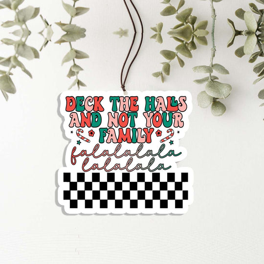 Deck The Halls Hanging Air Freshener Pack Holiday Scented Car Home Office Christmas Decor