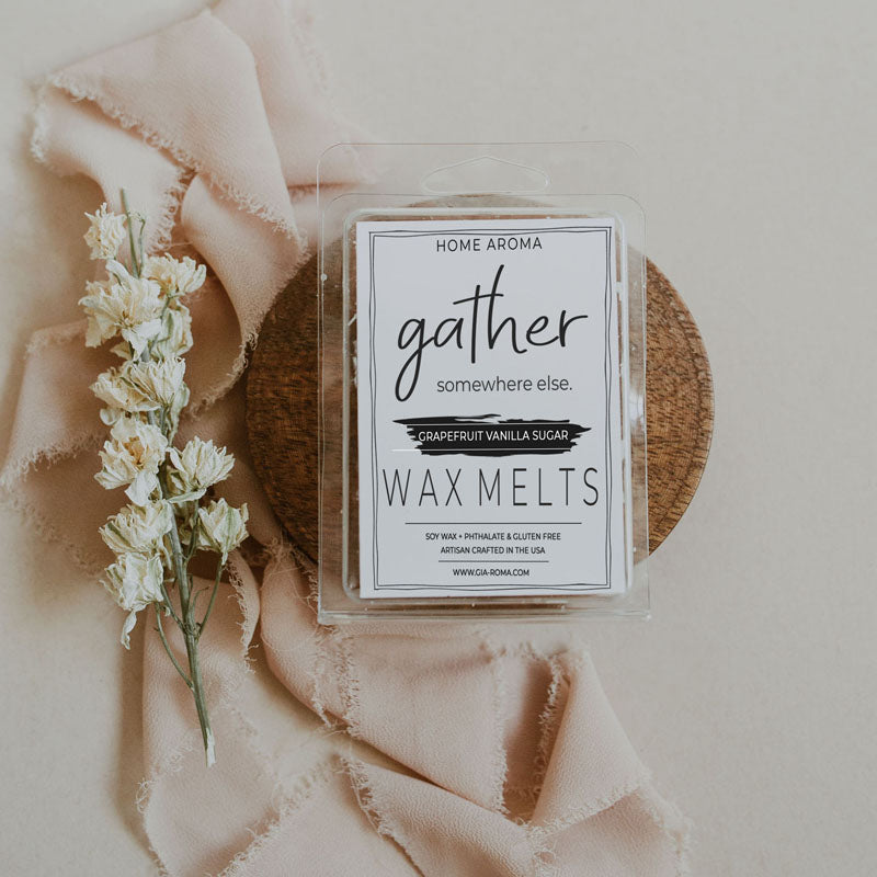 Grapefruit Vanilla Sugar Scented Candle Blend Soy Wax Aromatherapy Citrus Pink Grapefruit Vanilla