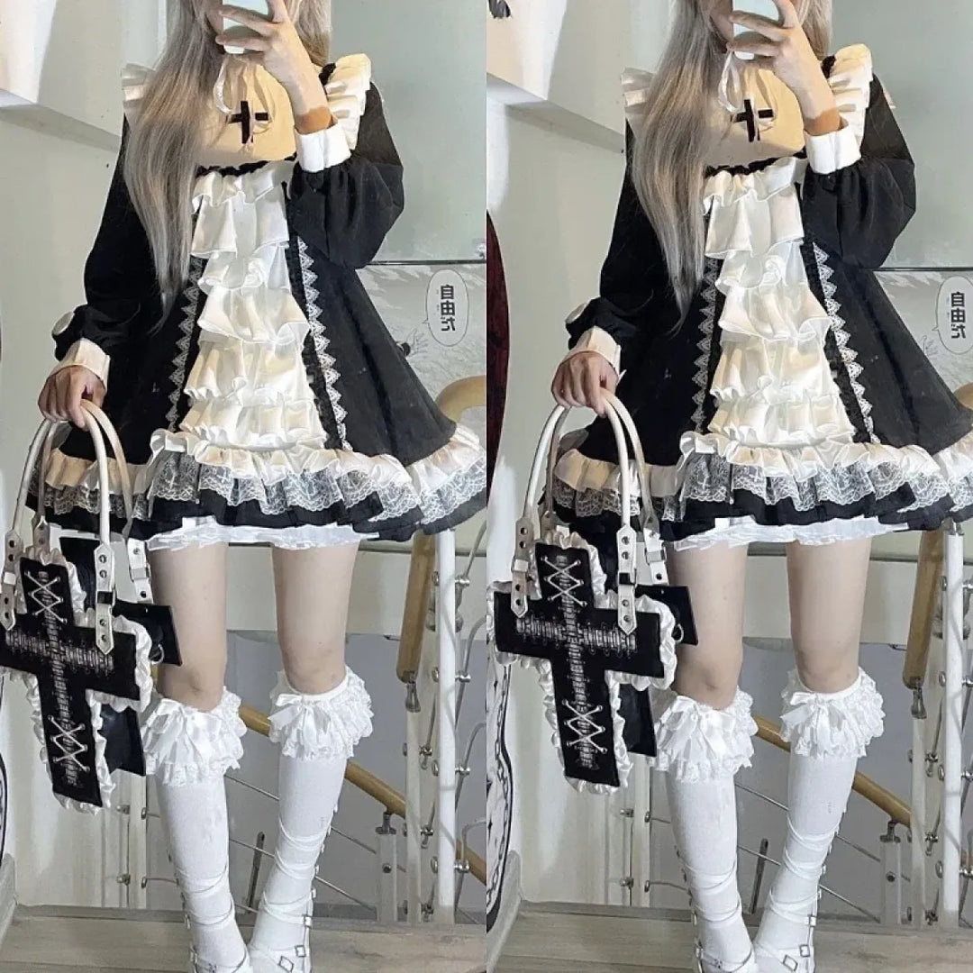 Gothic Lolita Ruffle Dress