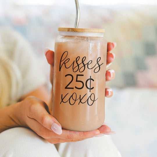 20oz Glass Tumbler With Bamboo Lid Sarcasm Is My Love Language Drinking Cup