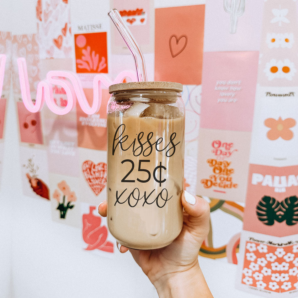 20oz Glass Tumbler With Bamboo Lid Sarcasm Is My Love Language Drinking Cup