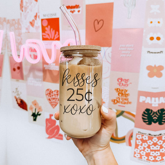 20oz Glass Tumbler With Bamboo Lid Sarcasm Is My Love Language Drinking Cup
