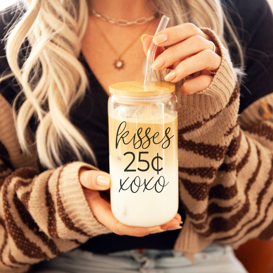 20oz Glass Tumbler With Bamboo Lid Sarcasm Is My Love Language Drinking Cup