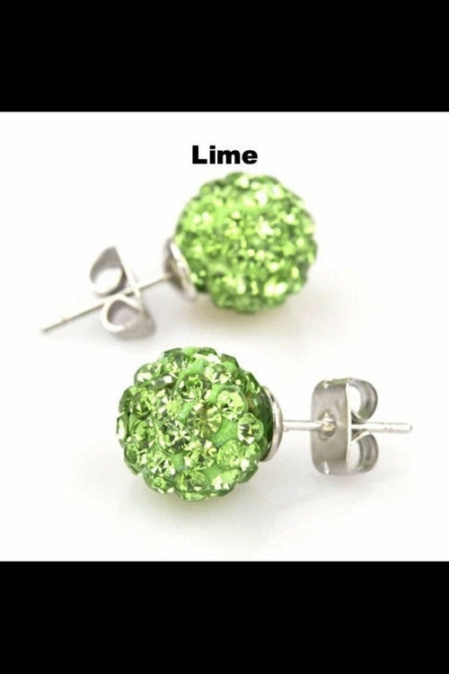 Round Sparkle Stud Earrings Promise Style Cubic Zirconia