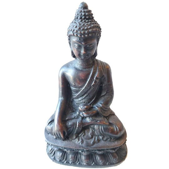 Mini Buddha Resin Statue Small Meditation Home Decor