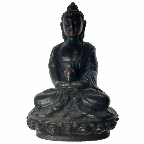Mini Buddha Resin Statue Small Meditation Home Decor
