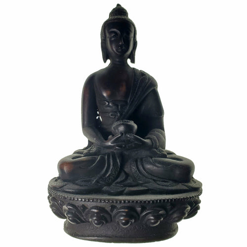Mini Buddha Resin Statue Small Meditation Home Decor