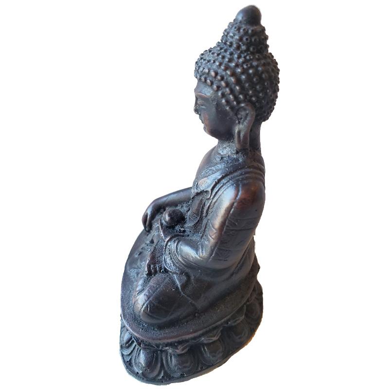 Mini Buddha Resin Statue Small Meditation Home Decor