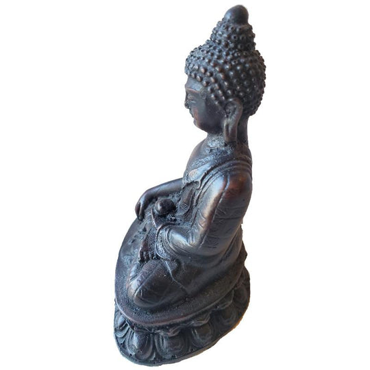 Mini Buddha Resin Statue Small Meditation Home Decor