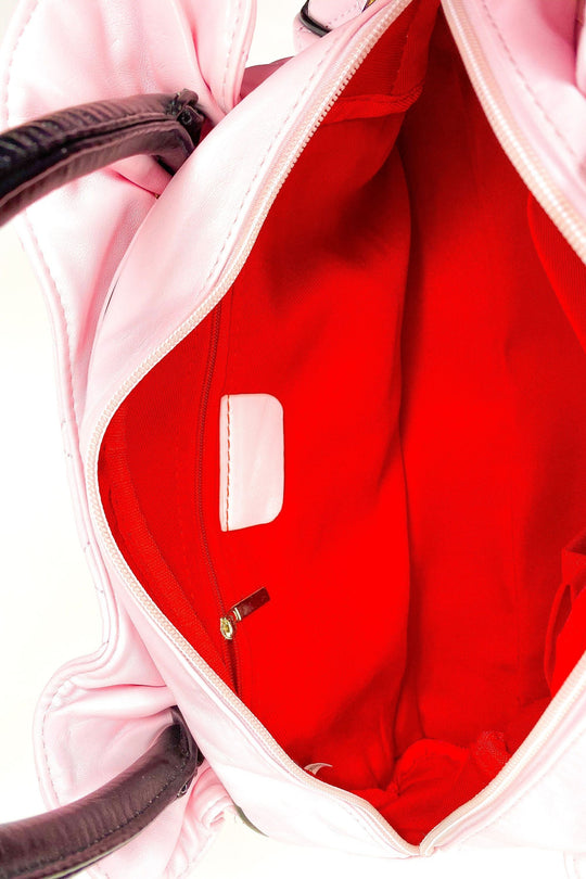 Pink Quilted Makeup Purse Cosmetic Bag Cute Handbag