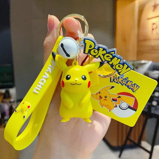 "Pokemon Action Figure Keychain - Pikachu, Charmander, Snorlax, Squirtle
