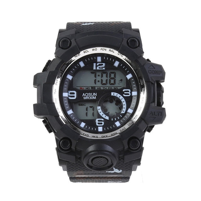 30M Waterproof Sports Men Watch Couple Fashion Popular Men's Multi-Functional LED Electronic Watchs