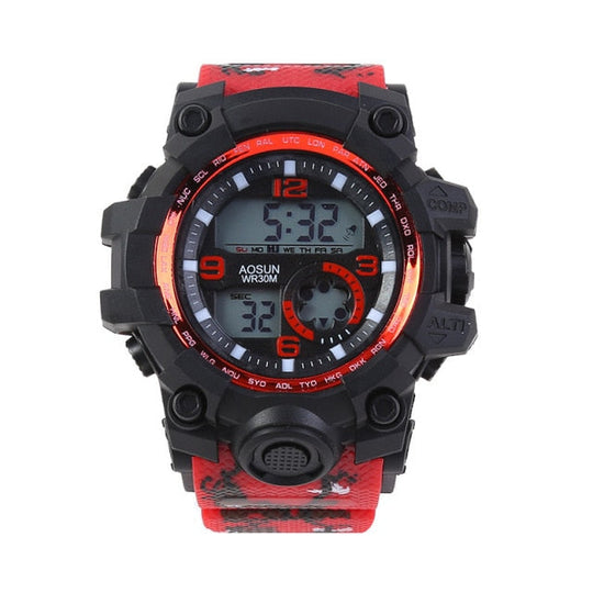30M Waterproof Sports Men Watch Couple Fashion Popular Men's Multi-Functional LED Electronic Watchs