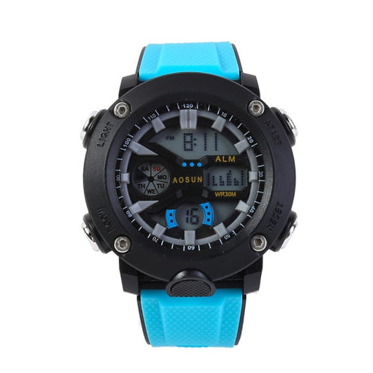 30M Waterproof Sports Men Watch Couple Fashion Popular Men's Multi-Functional LED Electronic Watchs