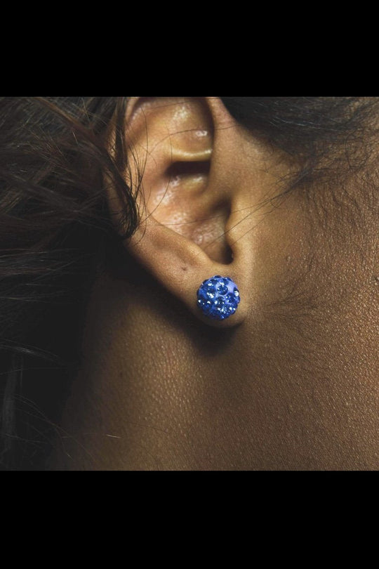 Round Sparkle Stud Earrings Promise Style Cubic Zirconia