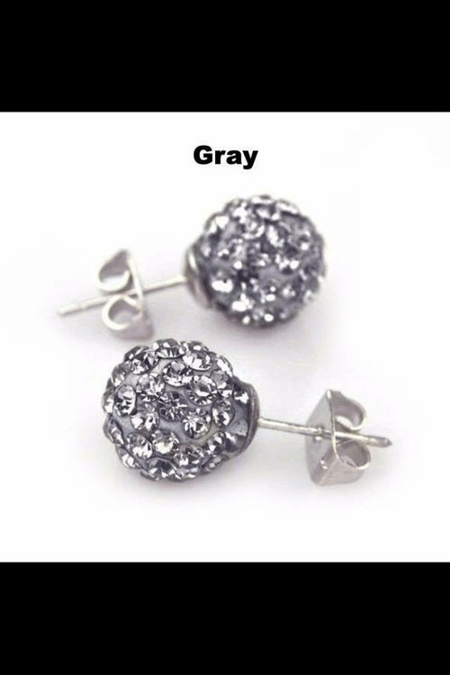 Round Sparkle Stud Earrings Promise Style Cubic Zirconia