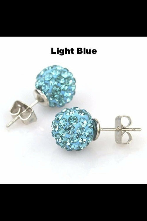 Round Sparkle Stud Earrings Promise Style Cubic Zirconia