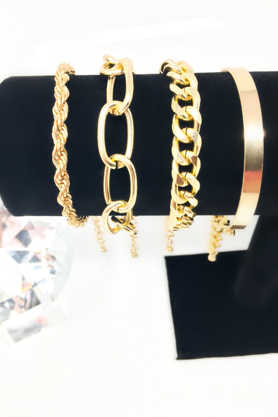 Run It Up Red Chain Bracelet Luxe Statement Jewelry