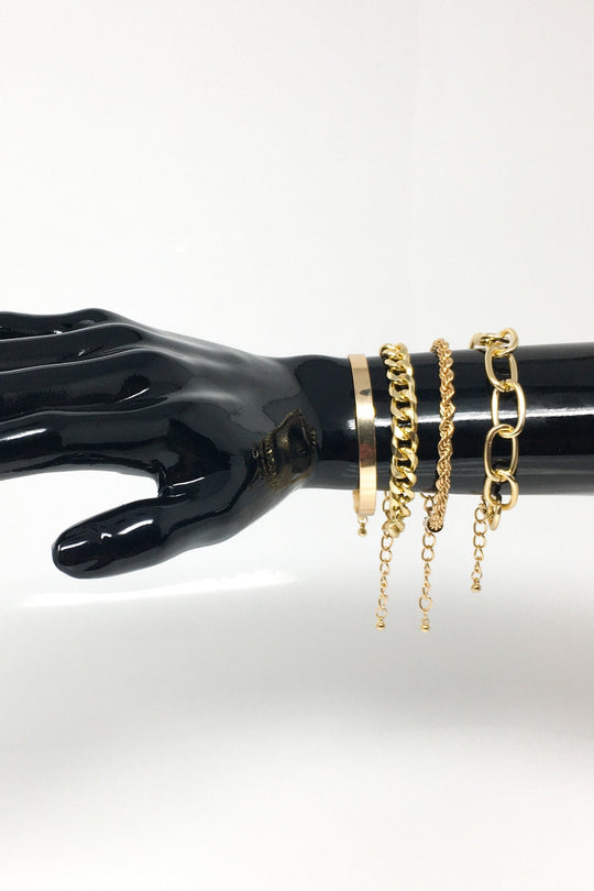 Run It Up Red Chain Bracelet Luxe Statement Jewelry