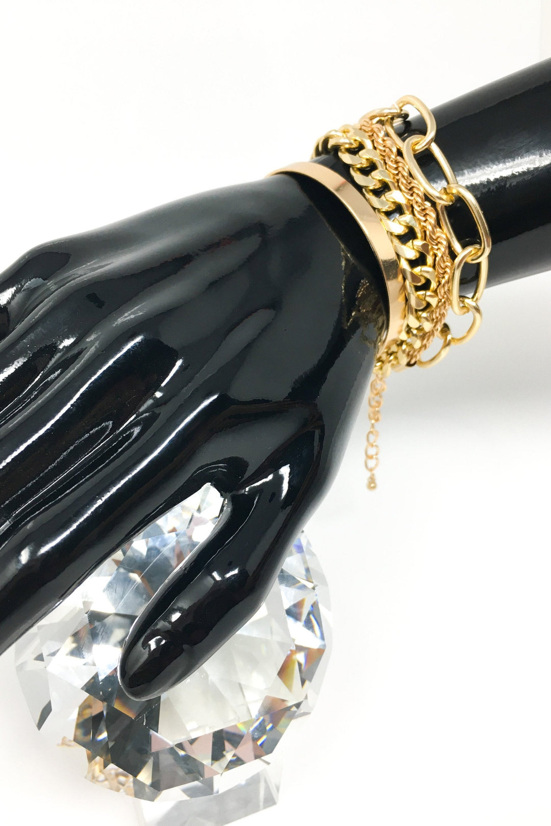 Run It Up Red Chain Bracelet Luxe Statement Jewelry