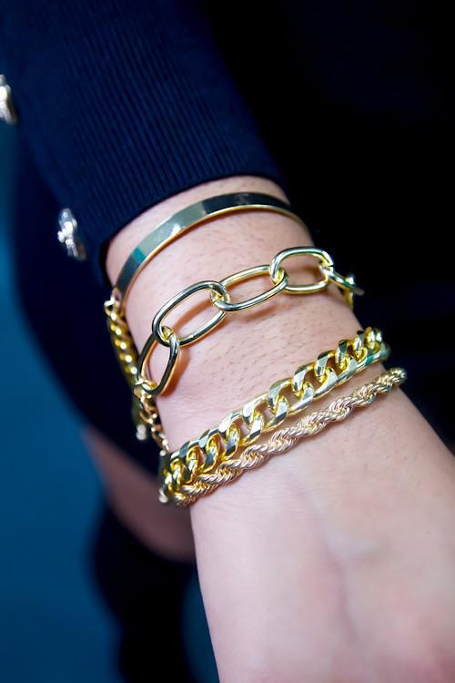 Run It Up Red Chain Bracelet Luxe Statement Jewelry