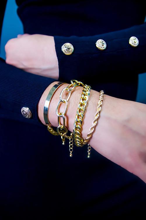 Run It Up Red Chain Bracelet Luxe Statement Jewelry