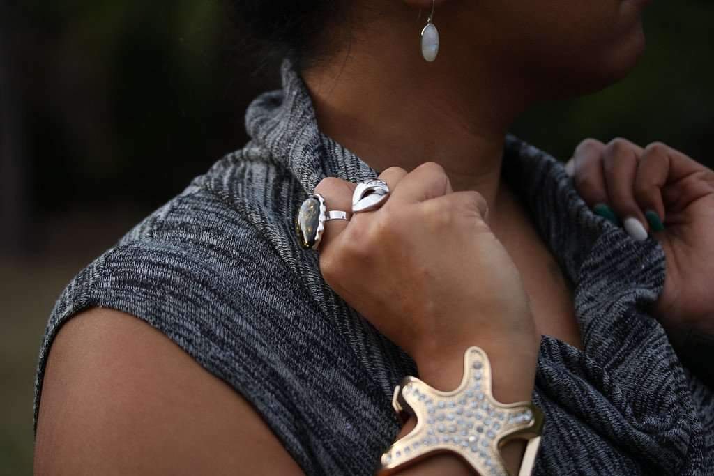 Starfish Rhinestone Bangle Gold Beach Bracelet Jewelry