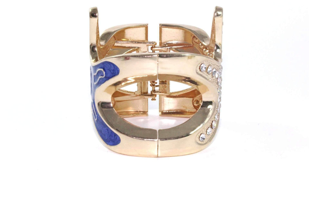 Starfish Rhinestone Bangle Gold Beach Bracelet Jewelry