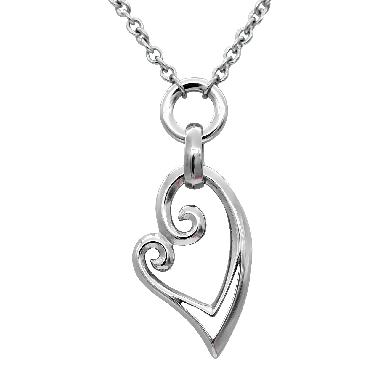 Sterling Silver Heart Pendant Necklace For Women Gift