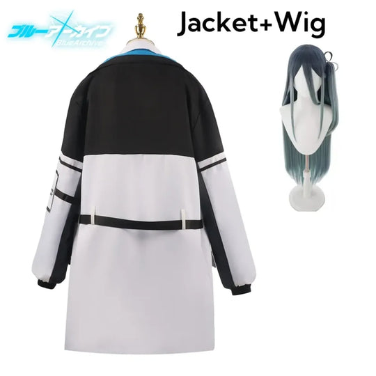 Blue Archive Tendou Arisu Cosplay Costume – Uniform, Wig & Coat Set