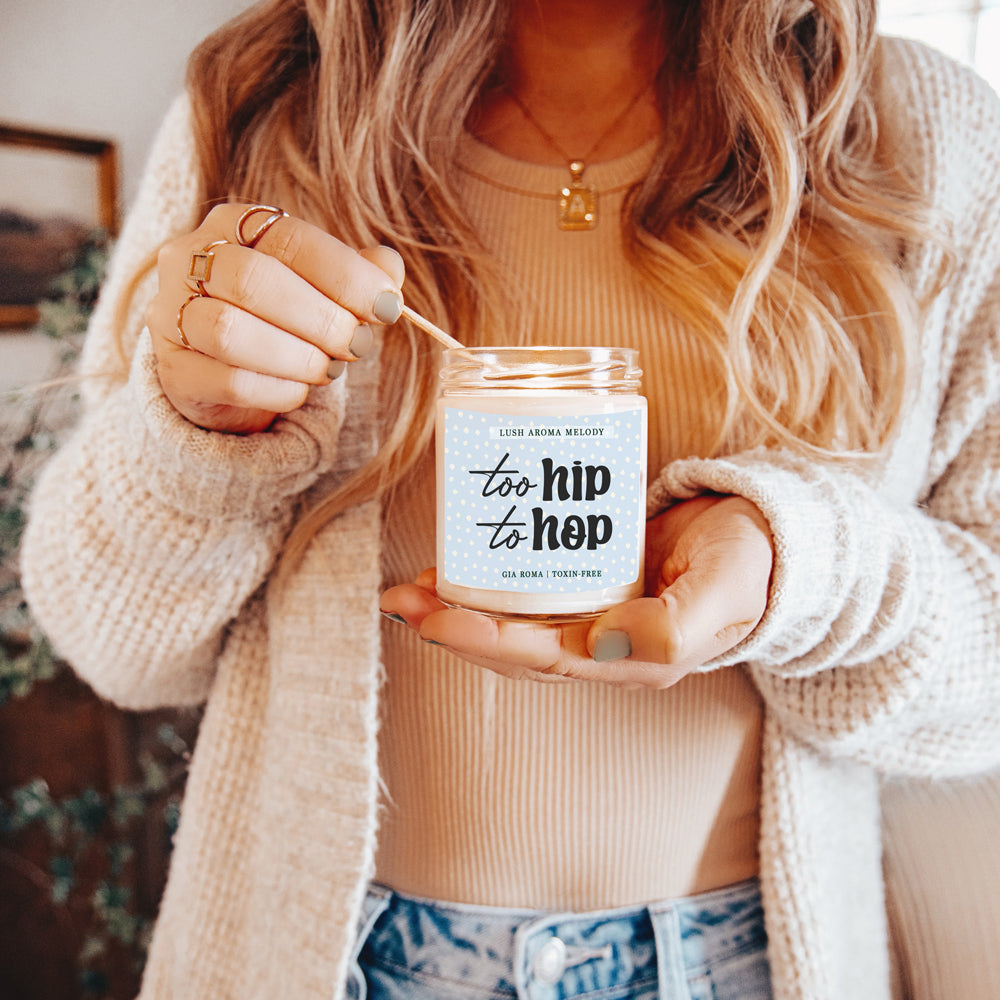 Luxury Bergamot Citrus Candle With Tobacco Flower Notes Lush Scented Jar