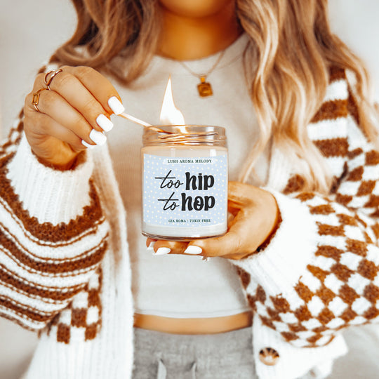 Luxury Bergamot Citrus Candle With Tobacco Flower Notes Lush Scented Jar