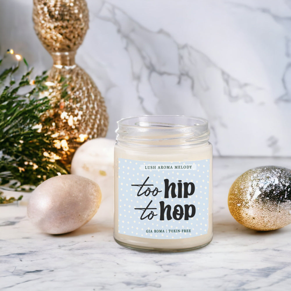 Luxury Bergamot Citrus Candle With Tobacco Flower Notes Lush Scented Jar